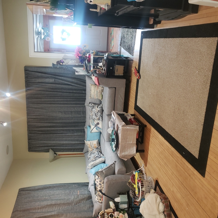 After organizing the living room