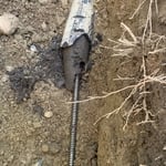 Root blockage in outside storm drain