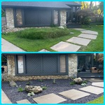 b4 & after rock garden