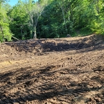 1/2 mile cut driveway for new construction home