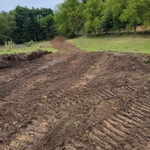 1/2 mile cut driveway for new construction home