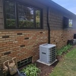 Attic AC install. Lineset comestically covered