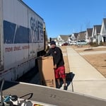 A Plus Moving Group movers during the local move
