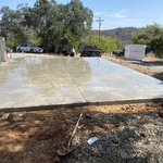 Concrete patio