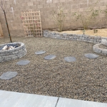Completed Dry Landscaping Backyard