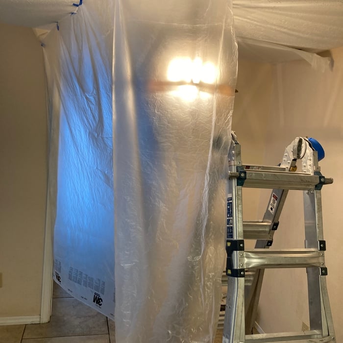 Dinning room drywall.