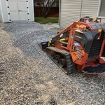 Gravel RV parking area