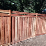 7' Redwood Privacy fence