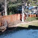 7' Redwood Privacy fence