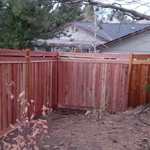 7' Redwood Privacy fence