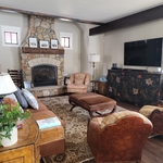 Living room organization and clean