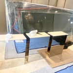DINING TABLE AND MARBLE BASES