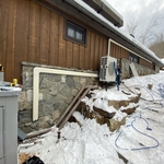 Mini split condenser wall mount