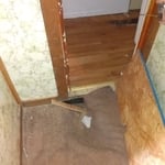 start of flooring project photo 2
