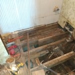 halfway of flooring project