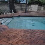 Stamped pool deck
