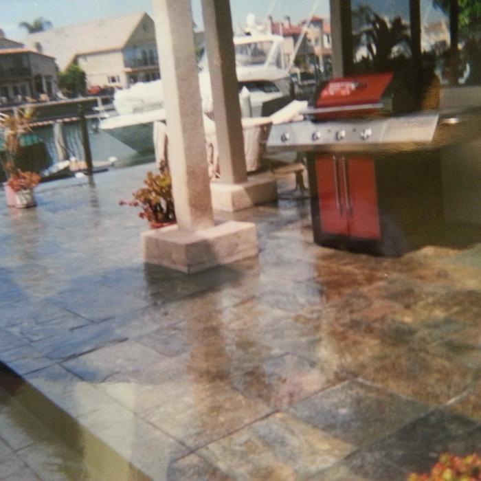 Stamped Concrete with 2-tone color.