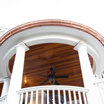 Copper round miter