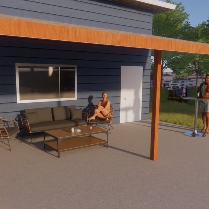 Lean-To Patio Area