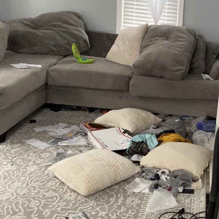 Living area BEFORE