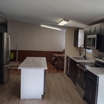 Cabinet and countertop