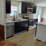 Cabinet and countertop