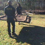 Tearing down old Wooden Fence