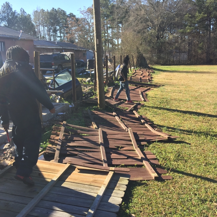 Wooden Fence Install