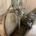 WASHER MACHINE GATE VALVE CORRODED