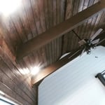 Stained Sip Lap& Beams