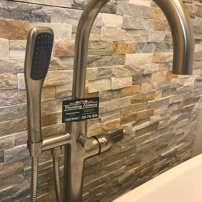 Goose neck tub fixture