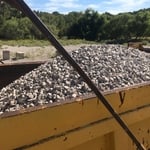 Loaded with gravel