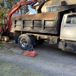 dump truck and excavator