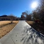 Driveway replacement with picture frame finish
