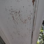Yikes the soffit is peeling.