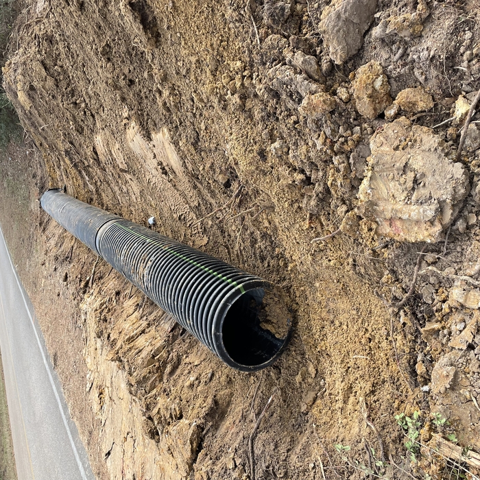 Culvert going in off of main road