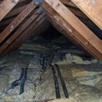 Badly insulated attic