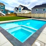 Front of pool/spa