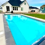 Backside of pool