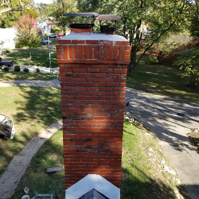 Repaired Chimney stack