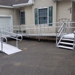 Aluminum Ramp System with stairs