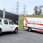 Service Van with Delivery Truck