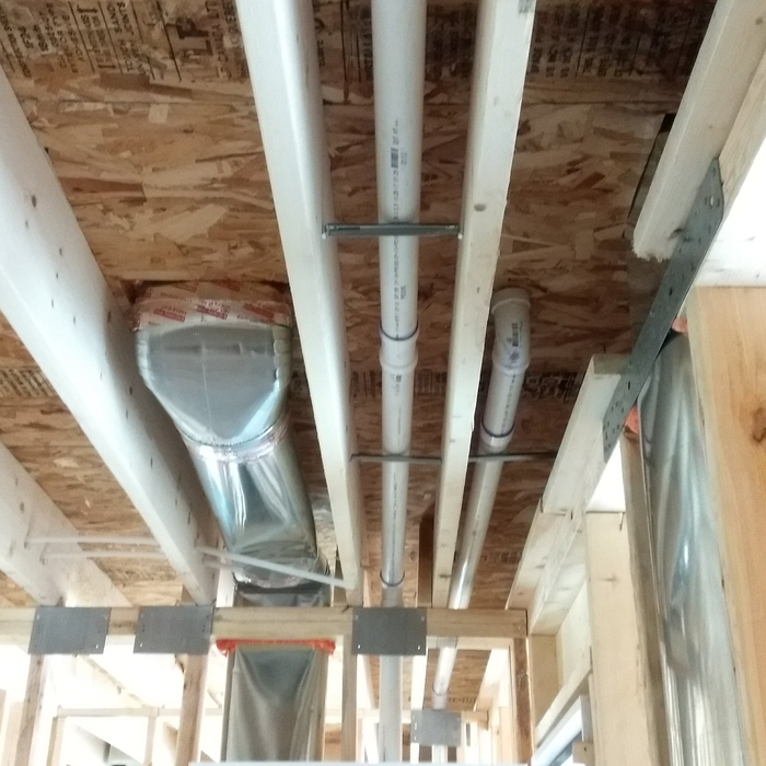 Rough plumbing