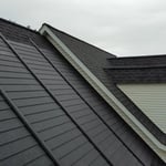 GAF Solar Shingles side view to demonstrate low profile of the nailable solar shingles.