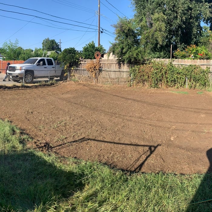 Graded ground for above pool