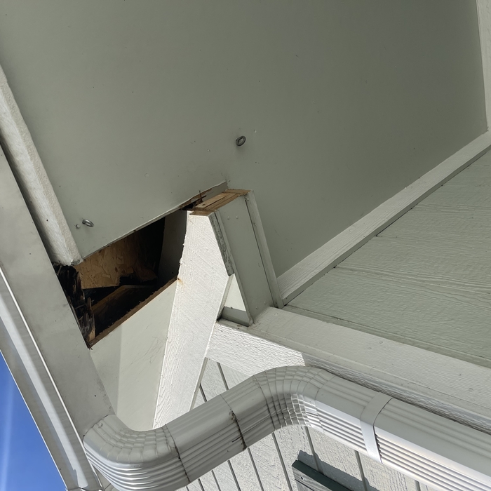 Part Way through soffit repair