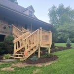 Right Angle 6’ x 8’ Front Stairs with