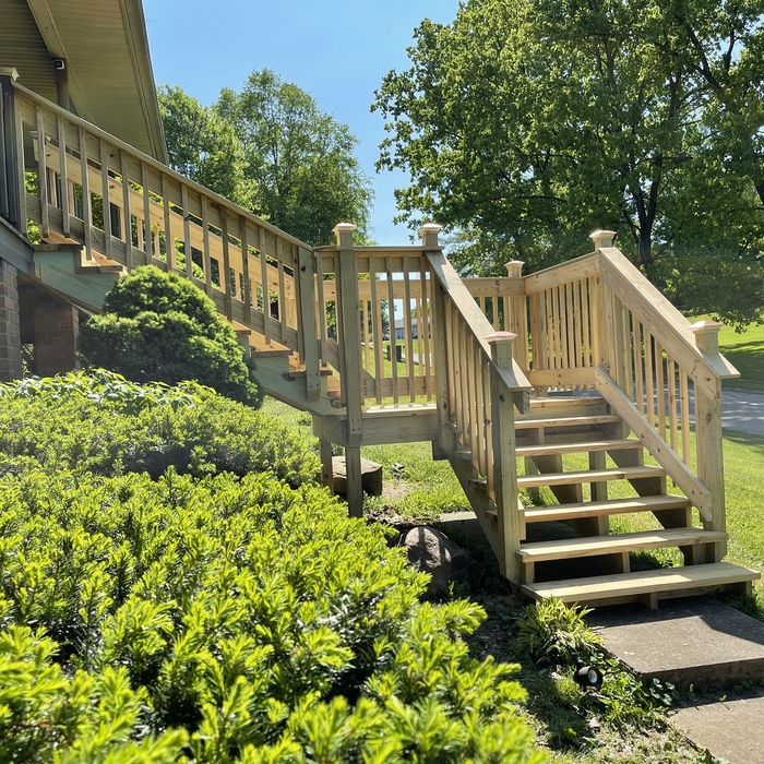 Right Angle 6’ x 8’ Front Stairs with