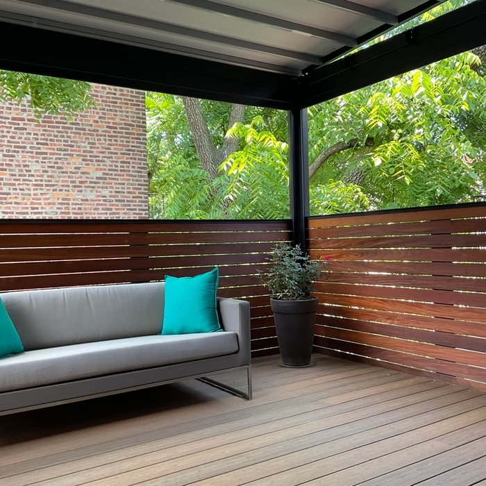 Motorized and Lighted Pergola