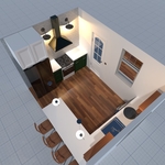 Kitchen Design 3D Render - 02